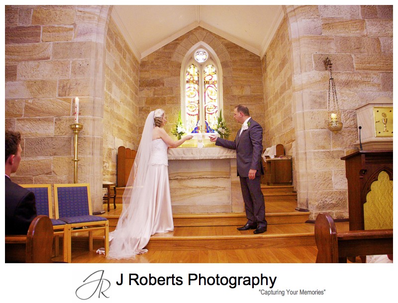 Lighting the marriage candle - wedding photography sydney